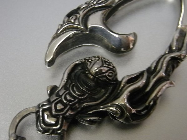 スカル、キーフック、キーホルダー