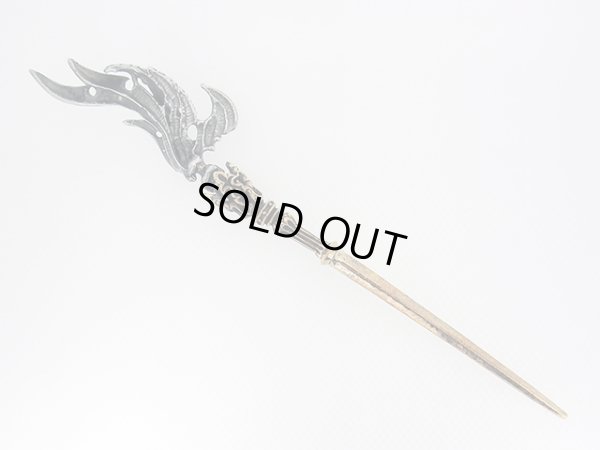 羽根、簪、シルバー