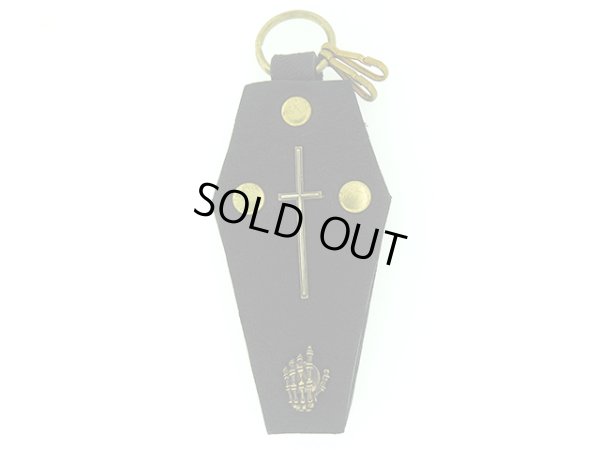 棺桶、コフィン、キーケース、レザー