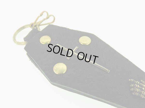 棺桶、コフィン、キーケース、レザー