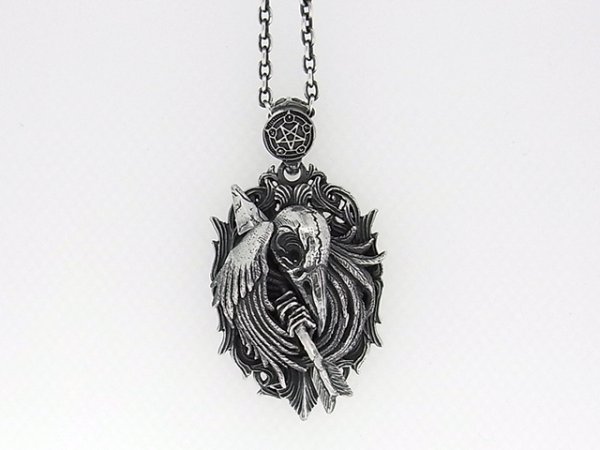 KAgaMI、月、鳥、矢、レリーフペンダント