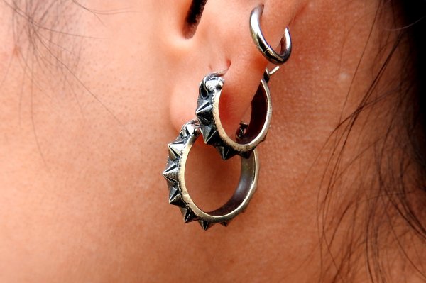 画像7: 丸鋲ピアスL