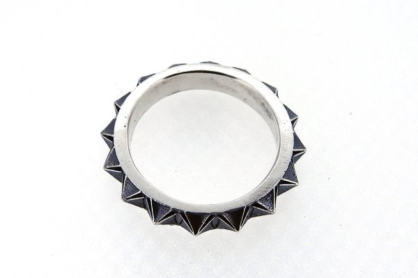 画像2: 角鋲の指輪（スタッズリング アイアンクロス）
