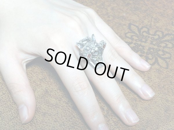 猫リング限定石付き