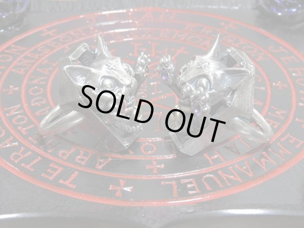 猫リング限定石付き