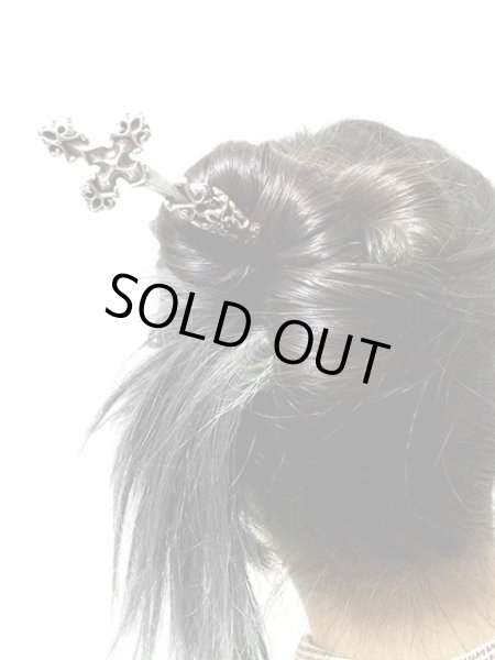 羽根、簪、シルバー