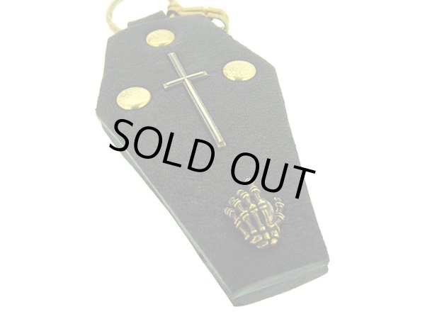 棺桶、コフィン、キーケース、レザー