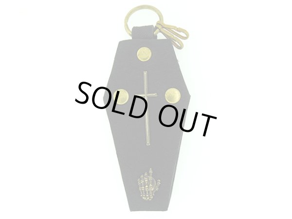 棺桶、コフィン、キーケース、レザー