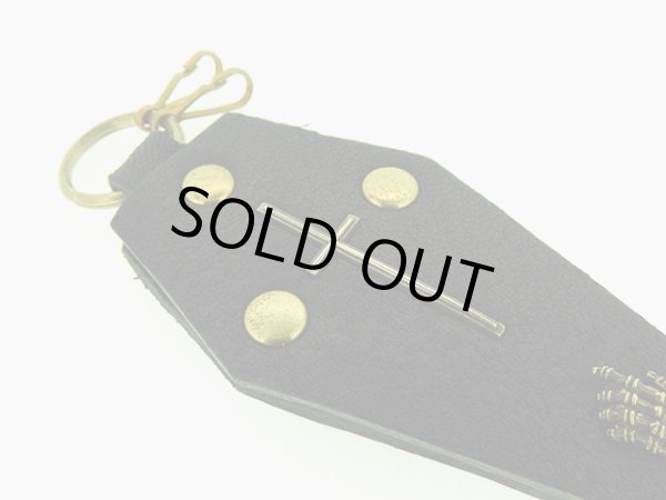 棺桶、コフィン、キーケース、レザー