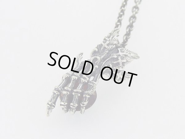 エンジェル、天使の羽根、手、骨のペンダント