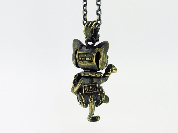 招き猫ペンダント真鍮