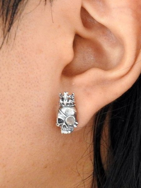 ドクロ、スカルピアス