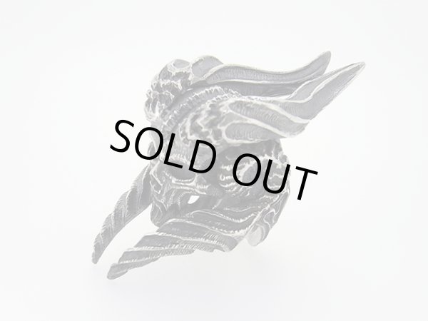 角、スカル、ホーン、ドクロのリング